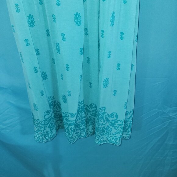 Dakini Womens Sleeveless Turquoise Midi Dress M Modal & Spandex - Picture 5 of 10